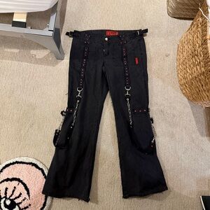 Tripp NYC Black Strap Pants
